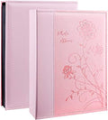 Artmag Photo Album 4x6 300 Photos, Extra Large Capacity Leather Cover Wedding Family Photo Albums Holds 300 Horizontal 4x6 Photos(Pink) by Artmag