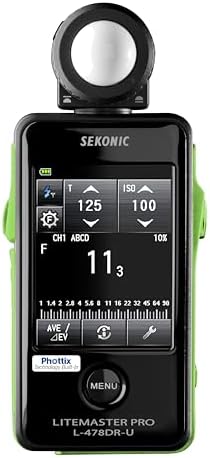Sekonic LiteMaster Pro L-478DR-U-PX Light Meter for Phottix Strato II, Touchscreen Incident & Reflected Meter with Built-In PX Transmitter, Flash Analyzing & Cine Frame Rate Control by Sekonic
