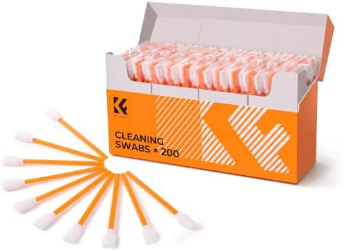 K&F CONCEPT 200 Foam Cleaning Swabs,for Electronics,Camera,Deep Cleaning by KFCONCEPT