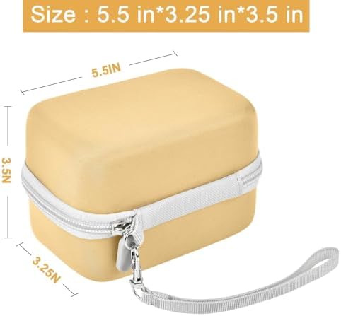 Digital Camera Case Compatible with KODAK EKTAR H35 H35N Half Frame Film Camera, Storage Holder Organizer for Kodak Ultra F9 M35 M38 Paper Shoot kamera, 35mm Film Rolls (Box Only) - Yellow - Image 5