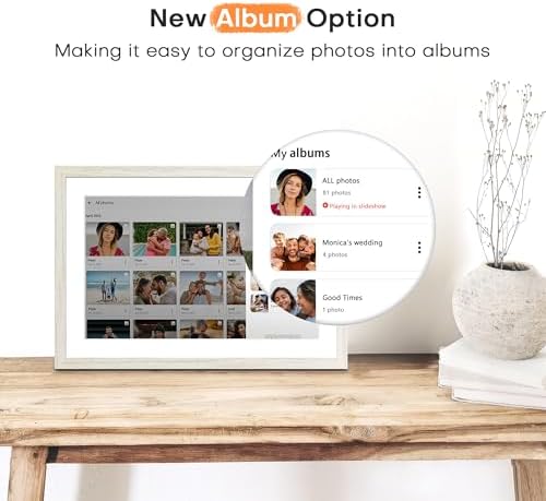 10.1'' Digital Picture Frame, 32GB Frameo Electronic Photo Frame WiFi - Image 5
