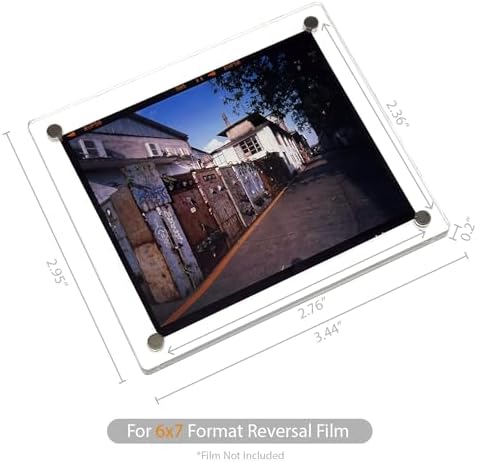 Premium Acrylic Magnetic Reversal Film Holders, 6 Packs Archival Storage High Transparency Display Holder for Reversal Film 6X7 - Image 3