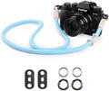 VOVMOEYA Nylon Braided Camera Rope Strap, Camera Neck Shoulder Strap with O-Ring for DSLR & Mirrorless Camera - Blue by VOVMOEYA