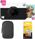 Kodak Printomatic Instant Camera (Black) Basic Bundle + Zink Paper (20 Sheets) + Deluxe Case by Unknown