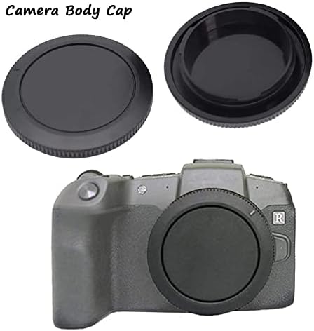 Body Cap and Rear Lens Cap for Canon RF Mount DSLR-2Sets - Image 2