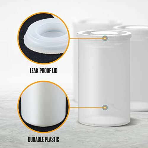 Film Canisters with Caps, Film Canisters, 35mm Case, White, 8oz, 60 Pack - Image 4