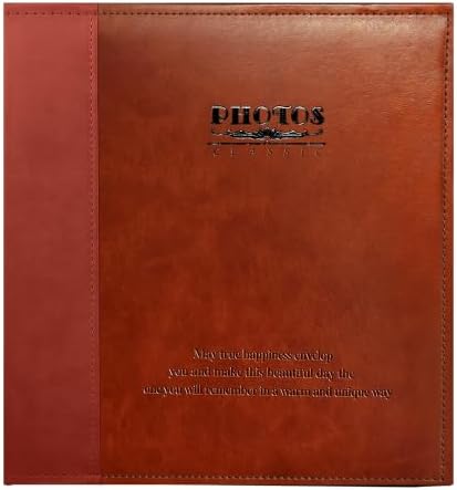 Zoview Red Brown Large Self-Adhesive Photo Album, PU Leather Cover - Image 7