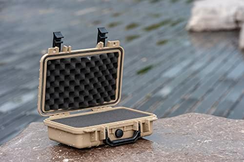 MEIJIA Portable All Weather Waterproof Protective Hard Case, Small Camera Case,Dry Case with Customizable Foam,Fit Use of Drones, Camera,Equipments, 11.65 ”x8.35”x3.78” - Image 5