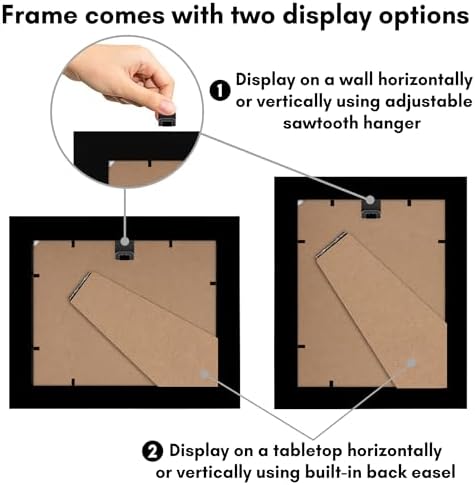 Americanflat 4x5 Picture Frame - Engineered Wood - Black - Image 5
