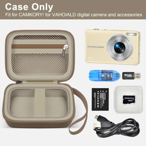 ALKOO Digital Camera Case for CAMKORY, Camera Pouch for KODAK Pixpro -Brown - Image 2