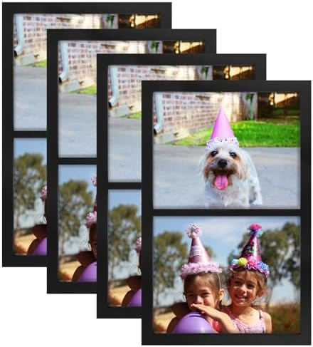 Golden State Art, 8x10 Double Picture Frame, Display Two 8x10 Photos(Black) by GoldenStateArt
