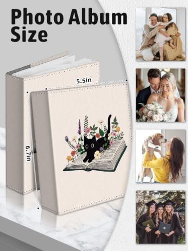 Photo Album 4x6, 56 Pockets Small Picture Book Black Cat Book - Image 6