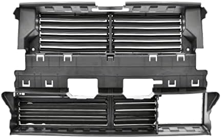 PartsFlow Enlarged Air Intake Radiator Shutter Grille w/o Actuator Compatible with 2013-2016 Ford Fusion with Adaptive Cruise Control - Image 2