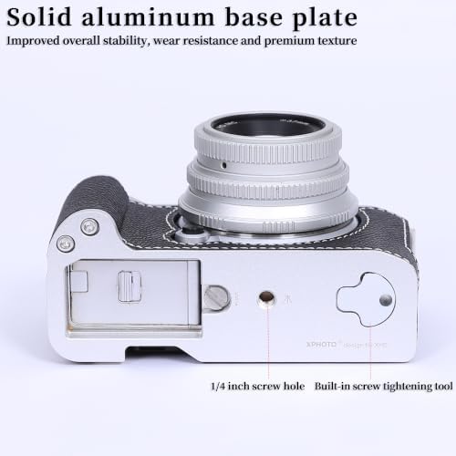 Camera Genuine Leather Half Case ，Compatible with FUJIFILM X-M5 XM5 - Image 6