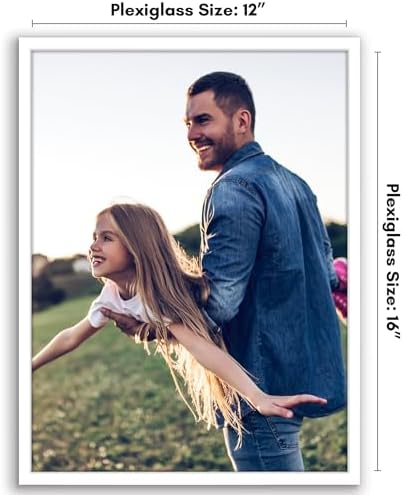 Americanflat 12x16 Picture Frame - Slim Molding - White - Image 2