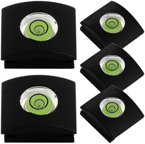 5pcs Hot Shoe Covers with Spirit Level Camera Hot Shoe Protector Cover for Digital Cameras Flashlight Accessory Stability Protection for Accurate Shots by DIYEAH