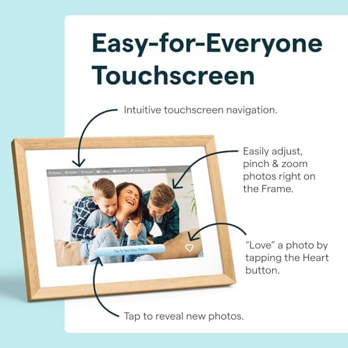Skylight Digital Picture Frame 2 – 10" Full HD Touchscreen, Birch Brown - Image 7