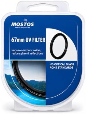 MOSTOS® - 67mm Camera UV Filter for Nikon 18-140mm f/3.5-5.6G ED VR,AF-S DX Nikkor 18-105mm f/3.5-5.6G ED VR,AF-S DX Nikkor 16-85mm f/3.5-5.6G ED VR (Make Sure Ø67 Mark is Written On Your Lens) by MOSTOSBringsSuperior%C2%AE