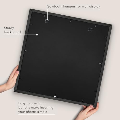 Americanflat 24x24 Poster Frame - Matted to 20x20 - Black - Image 5