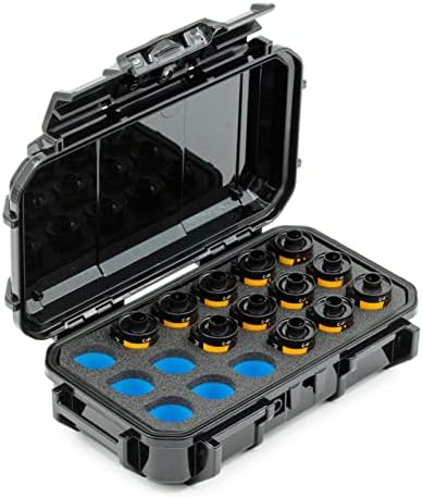 Evergreen 35mm Film Storage Case | Holds 18 Rolls | Preserve and Protect Your Film | Waterproof, Crushproof, & Freezer-Safe (Film Not Included) (Black) by EvergreenCases