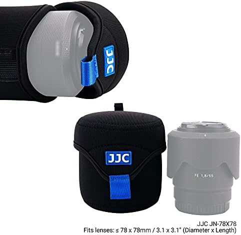JJC Small Neoprene Camera Lens Pouch Case, Fits Lens up to 3.1 x 3.1inches - Image 2