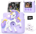 Kids Camera Instant Print,1080P Digital Camera Toy for 3-8 Years Old Girls by Careenoah