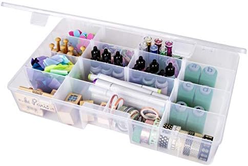 ArtBin 6980AG XL Solutions Box with Dividers, Art & Craft Organizer, [1] Plastic Storage Case, Clear - Image 6
