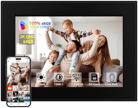 Frameo 11 Inch WiFi Digital Picture Frame with 64GB Memory by CECGAN