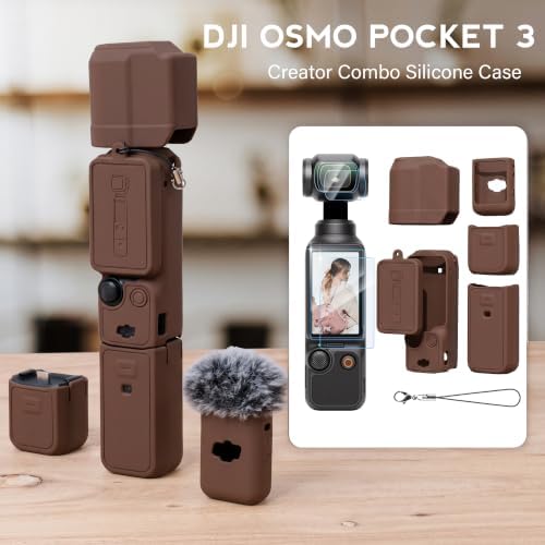 Silicone Case for DJI Osmo Pocket 3 / Xtra Muse, Coffee Brown - Image 2