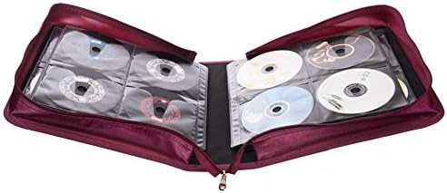 256 Capacity CD/DVD case Wallet, Storage,Holder,Booklet （Rose） - Image 4
