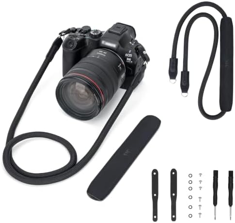 JJC 39.4‘’/100CM Rope DSLR Mirrorless Camera Neck Strap with Shoulder Pad by JJC