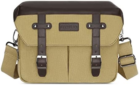MOSISO Camera Case Crossbody Shoulder Messenger Photography Bag, Khaki by MOSISO