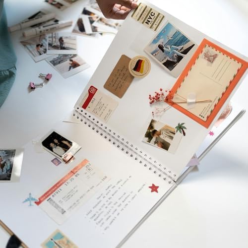 Yopih Scrapbook Album 12x12in, Acid-Free Kraft Paper 50 Sheets 100 Pages - Image 6