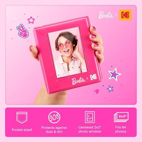 Kodak x Barbie Step Slim Wireless Instant Portable Photo Mobile Printer Gift Bundle (Signature Style)+ Barbie Camera Case, Photo Album, Sticker & Hanging Frames, 50 Stickers + Zink Paper (20 Sheets) - Image 4