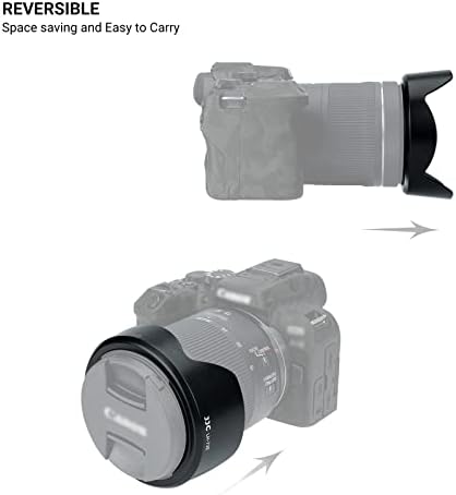 Lens Hood for Canon RF 15-30mm F4.5-6.3 is STM Lens on EOS R6 Mark II EOS R Series Camera, Reversible Lens Shade Replace Canon EW-73E Lens Hood, Compatible with 67mm Filters and 67mm Lens Cap - Image 5