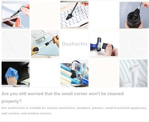 Computer Keyboard Cleaning Brush, Anti Static Nylon Electronics Cleaning Brush Kit, for Computer Keyboard, Printer, Phone, Sewing Machine, Car Interior Detailing, Razor Cleaning (Set of 10) - Image 3