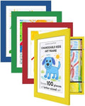 Americanflat 8.5x11 Changeable Kids Art Frame 4-Pack - Primary Colors by Americanflat