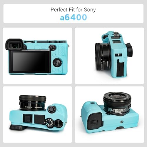 Case for Sony Alpha A6400 A6300, with Screen Protector, Blue - Image 2