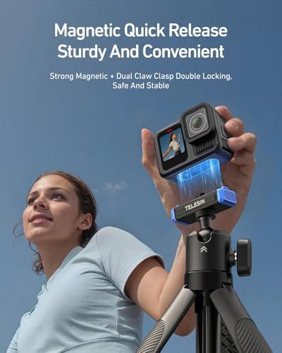 TELESIN 40cm/15.7in Mini Selfie Stick Tripod for Gopro 13 / Mission 1 Pro - Image 3