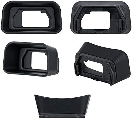 JJC KIWIFOTOS Ergonomic Long Camera Eyecup for Olympus E-M5 Mark III/E-M10 Mark III/E-M10 Mark II/E-M5 Mark II, Eye Cup Eye Piece Viewfinder Replaces Olympus EP-16 EP-15, Soft Silicone, 47x25x19mm - Image 2