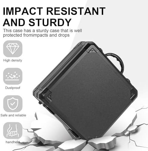 Protective Hard Case Shockproof Water-resistant with Customized DIY Foam Insert fit for Camera, tools, etc, 12.2 X 12.2 X 4.5-Inch - Image 5