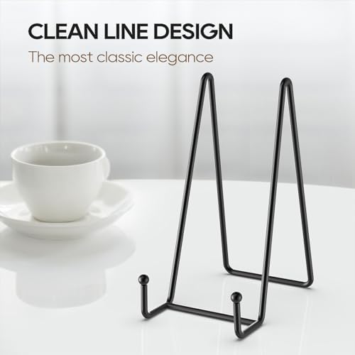 3 Pack 8 Inch Plate Stands for Display - Decorative Book Stand for Picture - Image 3