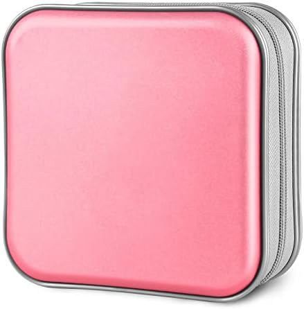 Siveit CD/DVD Cases 40 Capacity Disc Storage Binder for Car(Light Pink) by Siveit