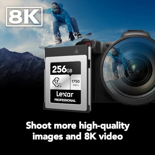 Lexar 256GB CFexpress Type B Silver 2.0 Card, 1750/1300 MB/s, 8K Video - Image 3