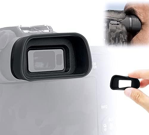 JJC Silicone Eyecup Viewfinder for Canon EOS R10 Camera, Extended Design by JJC