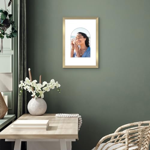 Americanflat 8x12 Poster Frame - Engineered Wood - Gold - Image 6