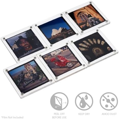 Premium Acrylic Magnetic Reversal Film Holders, 6 Packs Archival Storage High Transparency Display Holder for Reversal Film 6X6 - Image 6