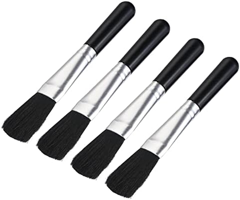 MECCANIXITY Computer Cleaning Brush Tools Soft Bristle with 4.7 Inch Plastic Handle for Keyboard, Camera Lens, Electronics, Home, Office, 4 Pack by MECCANIXITY