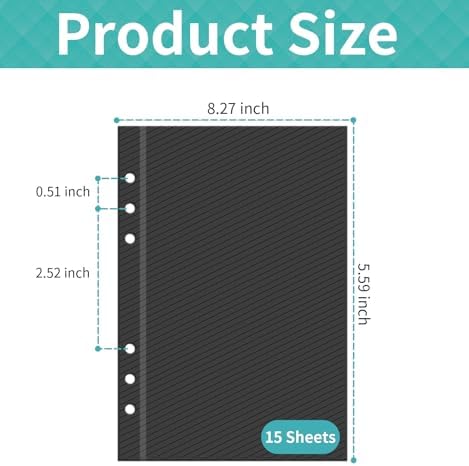 Photo Album Pages Refill for 6 Ring Binder, 15 Sheets/30 Self-Adhesive Page - Image 2