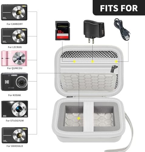 Comecase Digital Camera Case for Kodak FZ55/FZ45 and for CAMKORY, White - Image 2